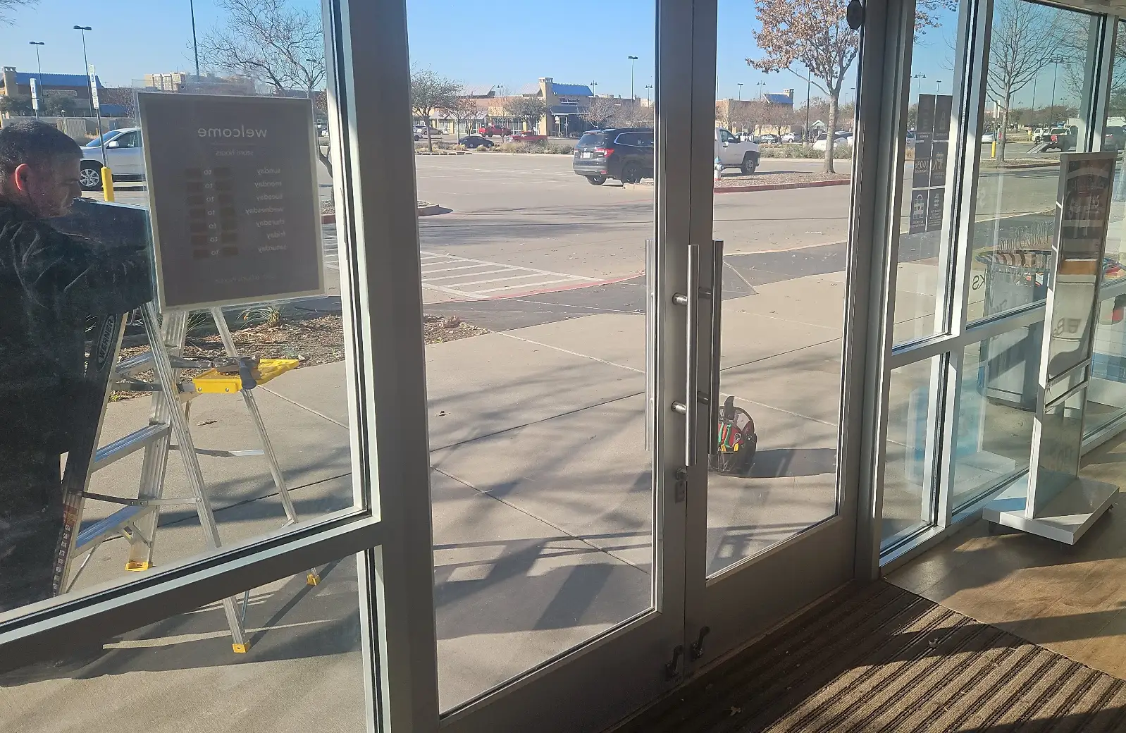 glass doors